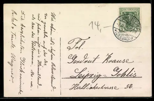 AK Zwei Paare im Ruderboot Prinz Adalbert