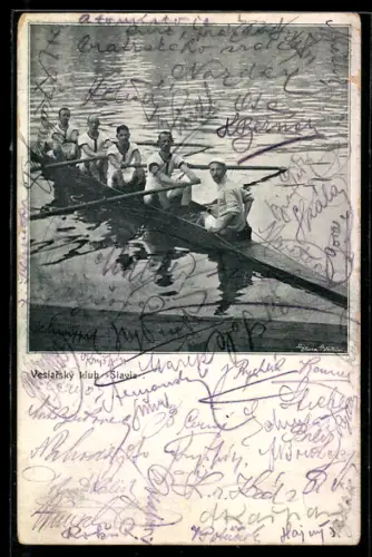 AK Veslarský klub Slavia, Rudermannschaft