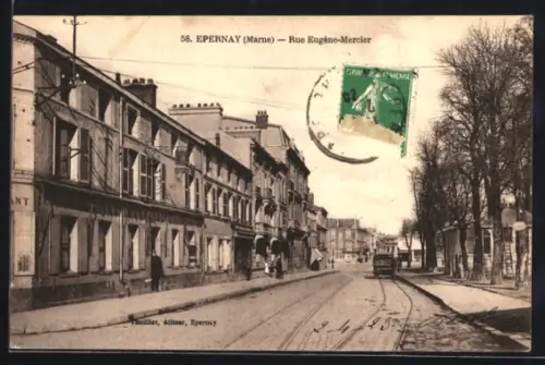 AK Epernay /Marne, Rue Eugène-Mercier