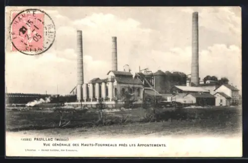 AK Pauillac /Médoc, Vue Generale des Hauts-Fourneaux près Les Appontements