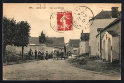 AK Orsonville, Rue des Ecoles