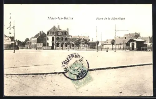 AK Malo-les-Bains, Place de la République
