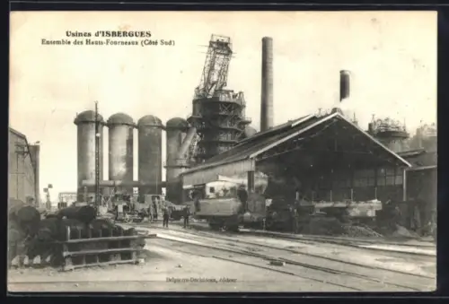 AK Isbergues, Usines, Ensemble des Hauts-Fourneaux, Cote Sud
