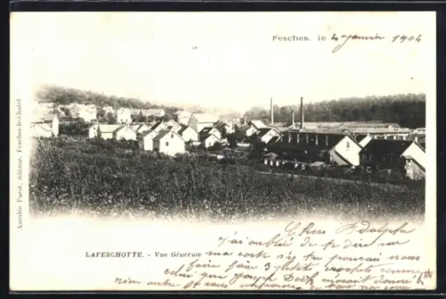 AK Fesches-le-Châtel, Lafeschotte, Vue Générale