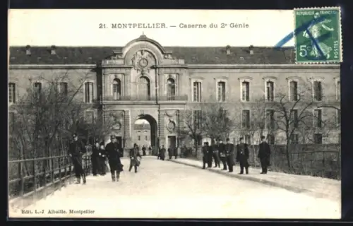AK Montpellier, Caserne du 2e Genie mit Soldaten