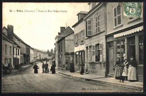 AK Poix, Place et Rue Notre-Dame