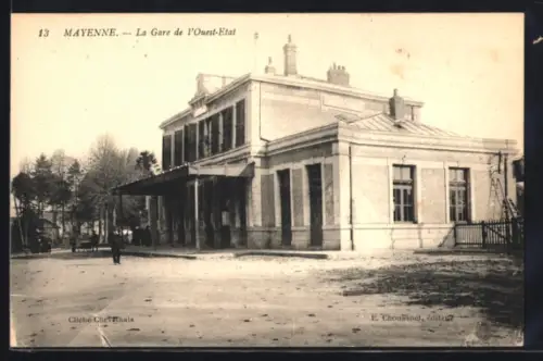 AK Mayenne, La Gare de l`Ouest-Etat