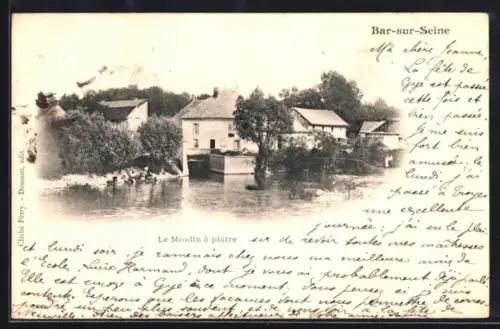 AK Bar-sur-Seine, Le Moulin à plàtre