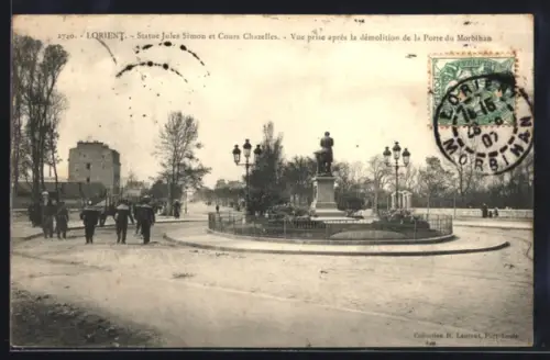 AK Lorient, Statue Jules Simon et Cours Chazelles