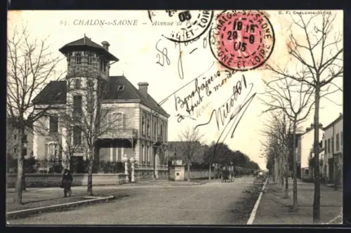 AK Chalon-sur-Saone, Avenue de Paris