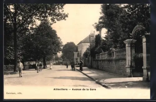 AK Aillevillers, Avenue de la Gare