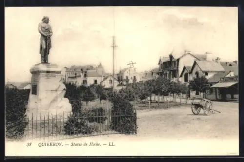AK Quiberon, Statue de Hoche