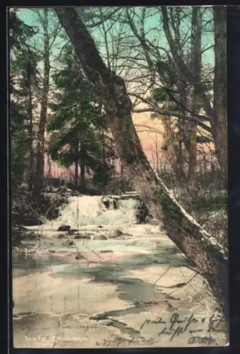 AK Christiania, Gewässerpartie mit Eisschollen