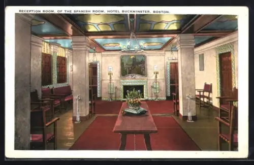 AK Boston, MA, Hotel Buckminster, Reception Room, of the Spanish Room