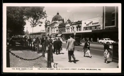 AK Melbourne /Vic., Swanston Street, near Flinders Street Station