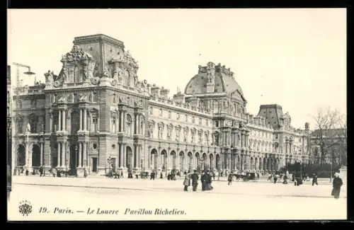 AK Paris, Le Louvre, Pavillon Richelieu