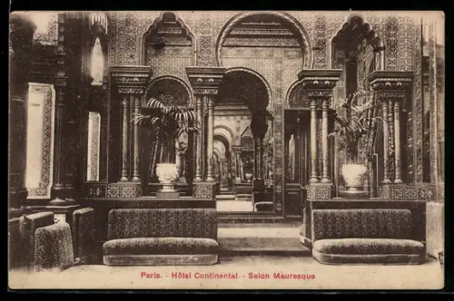AK Paris, Hôtel Continental, Salon Mauresque