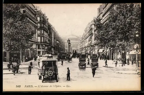 AK Paris, L`Avenue de l`Opéra