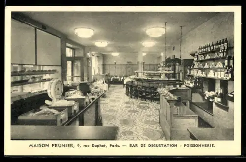 AK Paris, Maison Prunier, 9, rue Duphot, Bar de dégustation, Poissonnerie