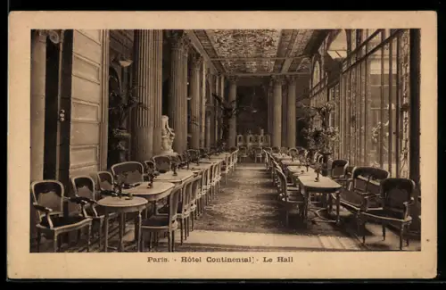 AK Paris, Hôtel Continental, Le Hall