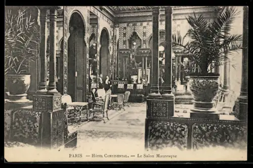 AK Paris, Hôtel Continental, Le Salon Mauresque