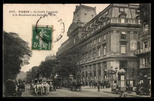 AK Paris, Le Crédit Lyonnais et le Boulevard des Italiens