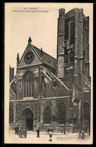 AK Paris, Église Saint-Nicolas-des-Champs