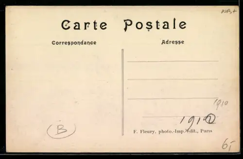 AK Paris, Rue Perrée, emplacement du Marché du Temple