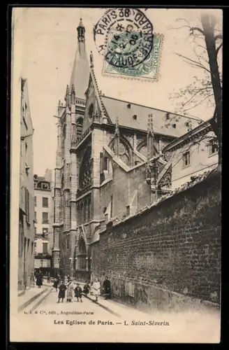 AK Paris, l`église Saint-Séverin