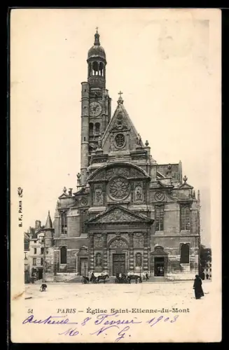 AK Paris, Église Saint-Etienne-du-Mont