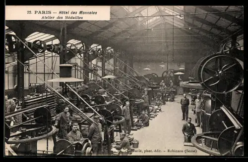 AK Paris, Hôtel des Monnaies, Atelier des Médailles