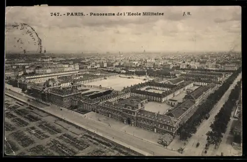 AK Paris, Panorama de l`École Militaire