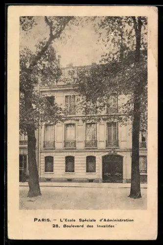 AK Paris, L`École Spéciale d`Administration, 28 Boulevard des Invalides