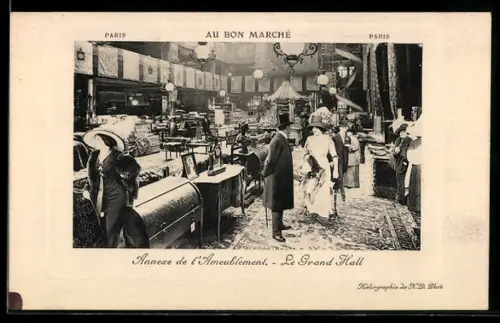 AK Paris, Annexe de l`Ameublement, Le Grand Hall au Bon Marché
