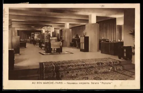 AK Paris, Nouveaux magasins du Bon Marché, Galerie Pomone