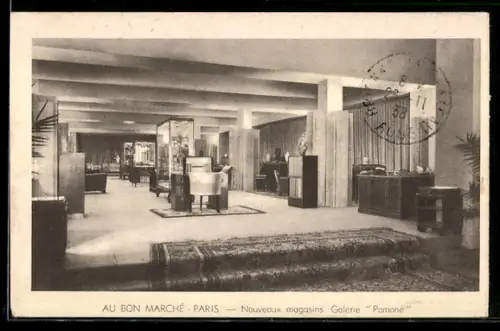 AK Paris, Au Bon Marché, Nouveaux magasins, Galerie Pomone