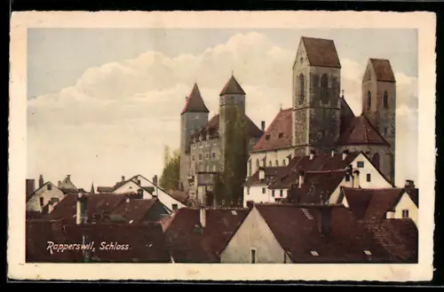 AK Rapperswil, Blick zum Schloss