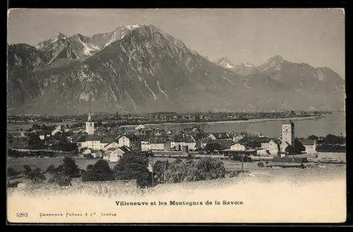 AK Villeneuve, Panorama et les Montagnes de la Savoie