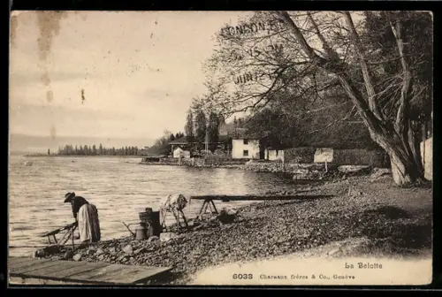 AK Vesenaz, La Belotte, blanchisseuse