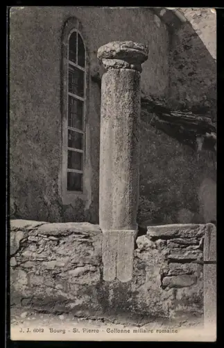 AK Bourg-St. Pierre, Collonne miliaire romaine