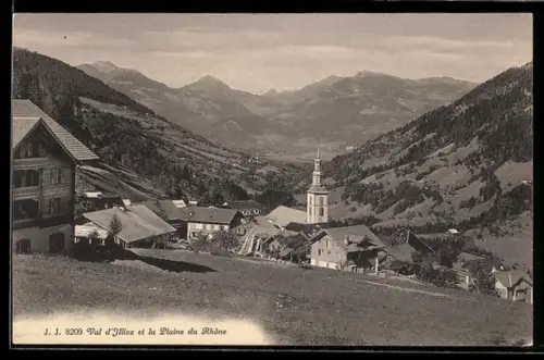 AK Val d`Illiez, Panorama et la Plaine du Rhône