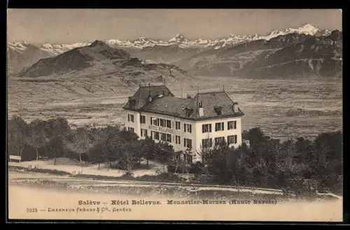 AK Monnetier-Mornex /Haute Savoie, Hôtel Bellevue et Salève