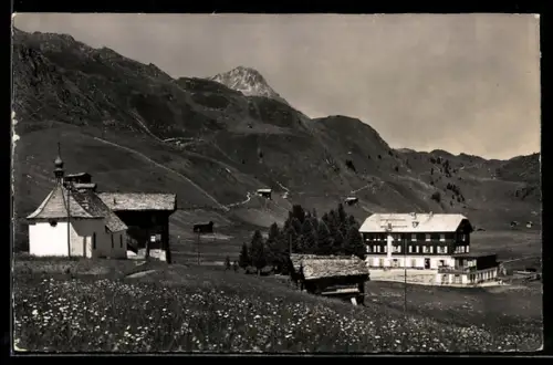 AK Riederalp ob Mörel, Hotel und Kapelle, Bettmerhorn