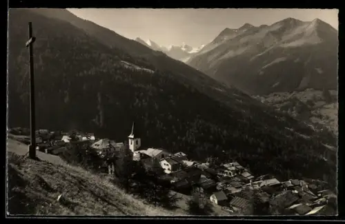 AK Saint-Luc, Ortsansicht, Besso-Gabelhorn-Cervin