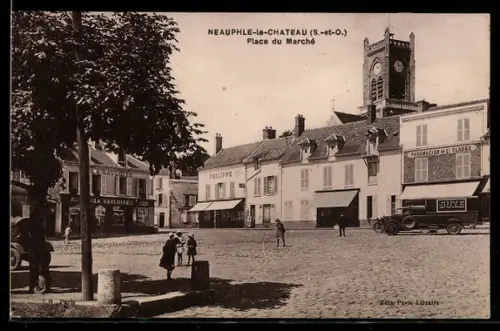 AK Neauphle-le-Chateau, Place du Marche