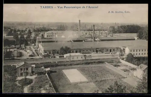 AK Tarbes, Vue Panoramique de l`Arsenal