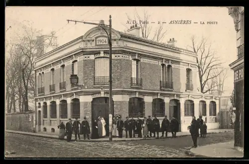 AK Asnières, La Poste