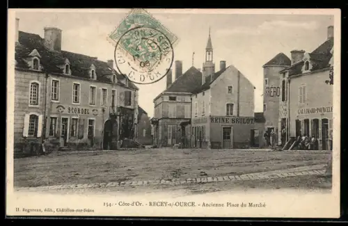 AK Recey-s-Ource, Ancienne Place du Marché