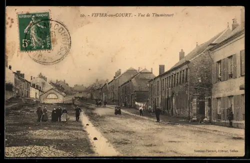 AK Vivier-au-Court, Vue de Thumécourt