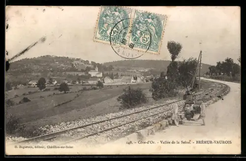 AK Brémur-Vaurois /Cote-d`Or, Vallée de la Seine